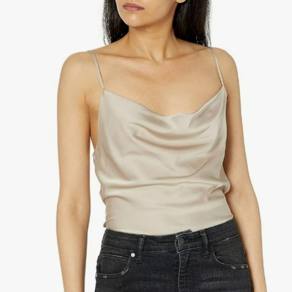 NWT! The Drop - Women's Christy Cowl-Neck Cami Silky Stretch Top - Picture 1 of 5